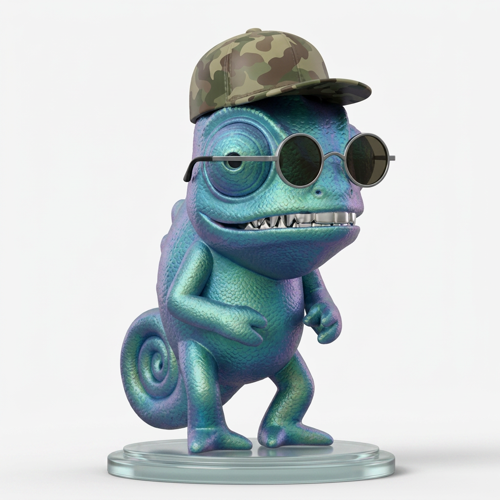 Camo — colecionável impresso em 3D