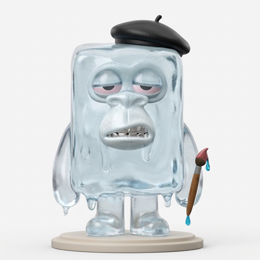 Iceberg — colecionável impresso em 3D