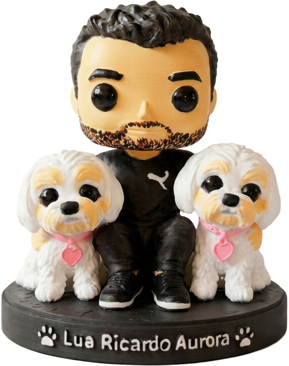 Pai e Filhas (Pets) — vista frente