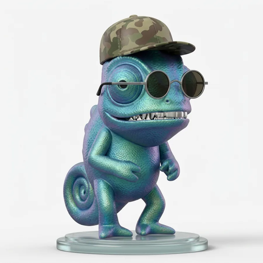 Camo — colecionável impresso em 3D
