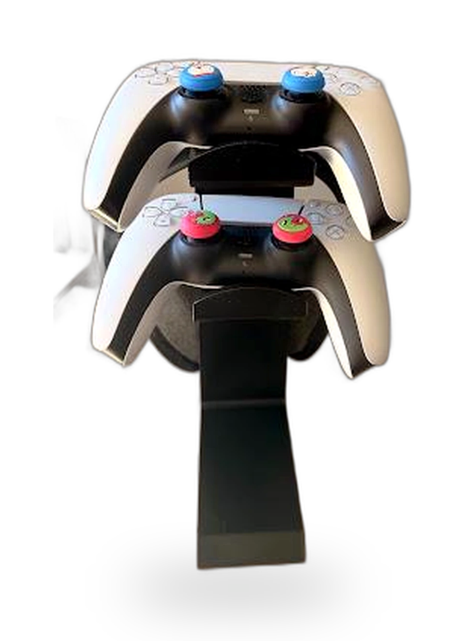 Suporte para 2 Controles + Fone impresso em 3D — setup organizado em uma peça — coleção game da Mundo Encantado 3D