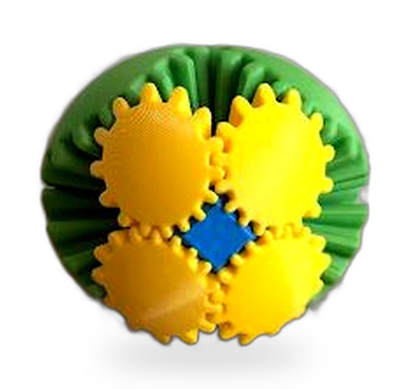 Gear Ball impresso em 3D — engrenagens que giram juntas — coleção sensoriais da Mundo Encantado 3D