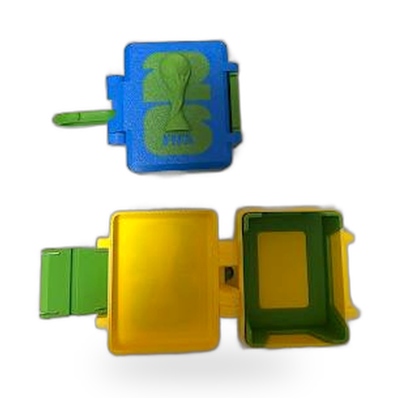Caixa para Figurinhas — 1 Parte impressa em 3D, versão compacta bicolor com fecho