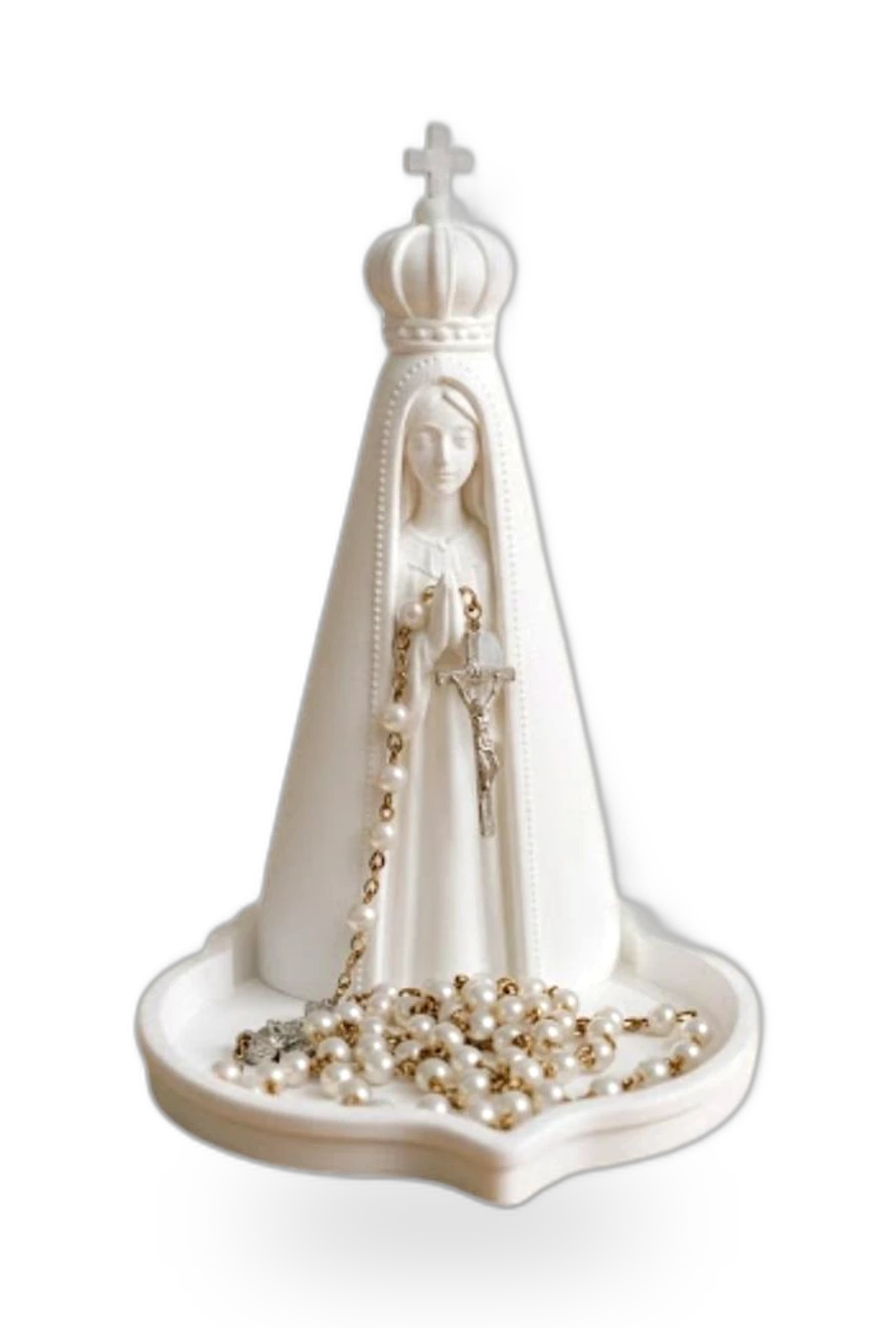 Porta-Terço Nossa Senhora impresso em 3D — um lugar especial para o terço — coleção fé e espiritualidade da Mundo Encantado 3D