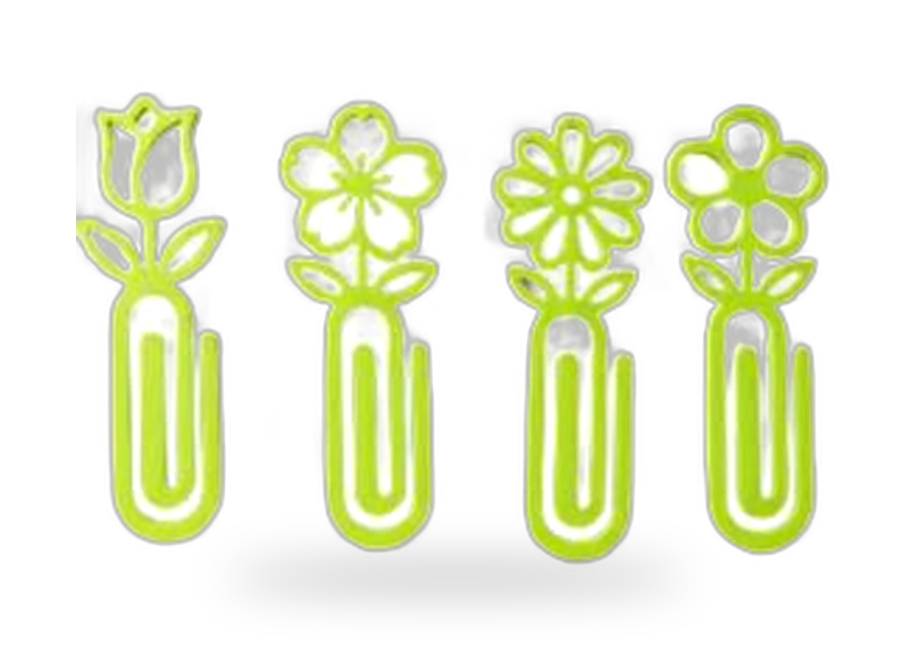 Kit Clips Flores: clips com tema floral produzidos em impressão 3D para organizar papéis