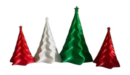 Árvore de Natal Espiral — vista frente